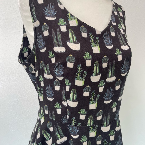 Amazon A-Line Cactus Print Dress - Picture 2 of 5